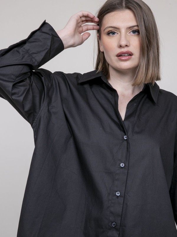 Chemise oversize OPALIA - Noir