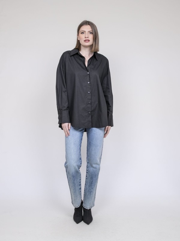 Chemise oversize OPALIA - Noir