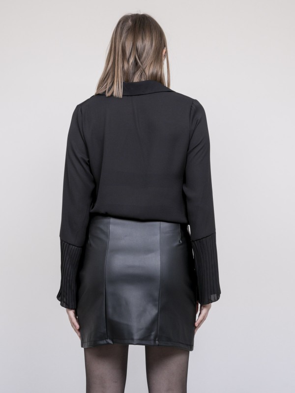 Chemise manches plissées...