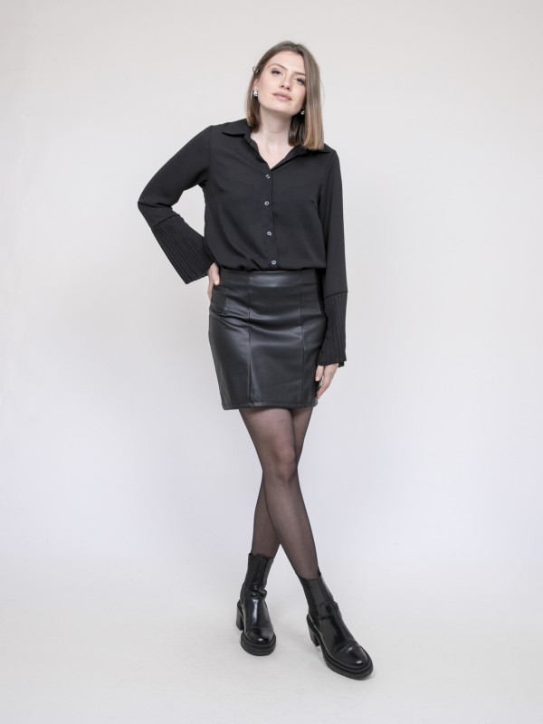 Chemise manches plissées...