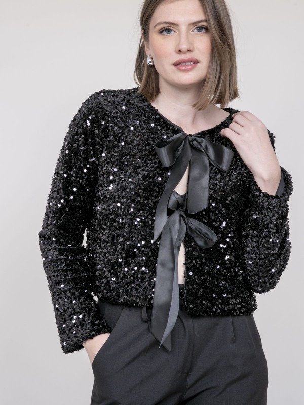 Veste à sequins UCHADA - Noir