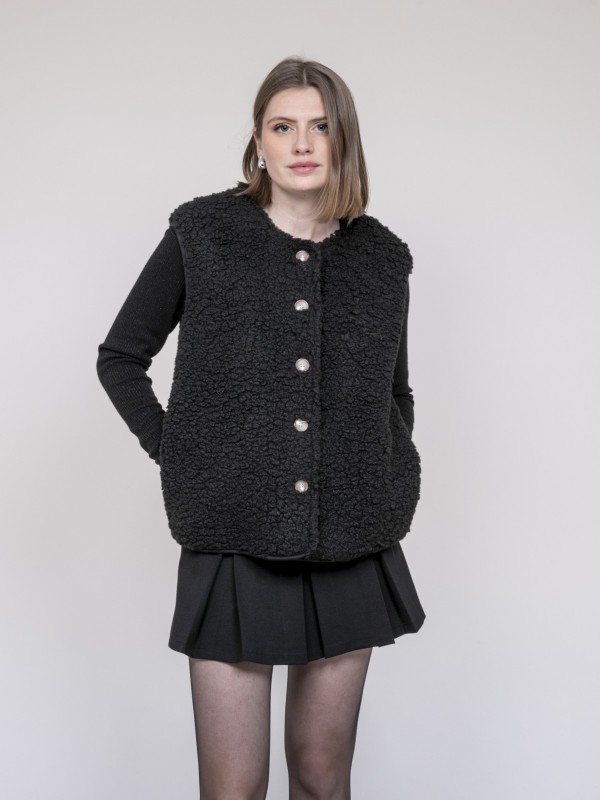 Gilet sans manche sherpa...