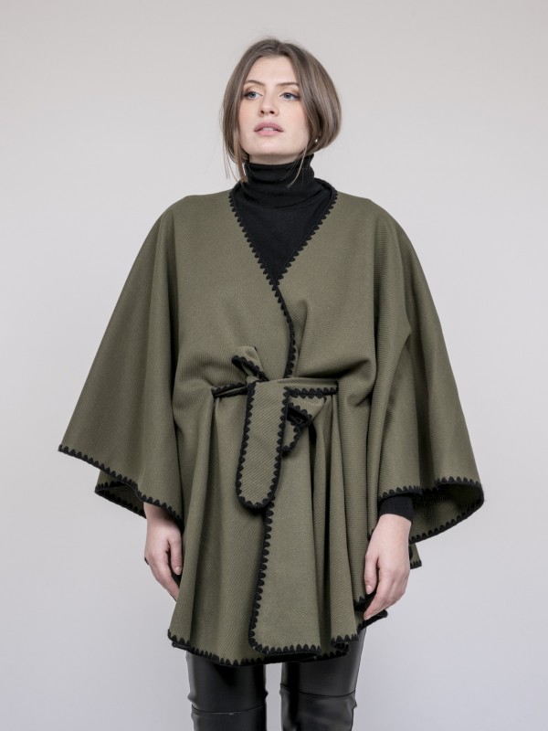 Veste cape ULILA - Kaki
