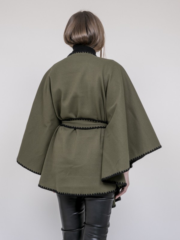 Veste cape ULILA - Kaki