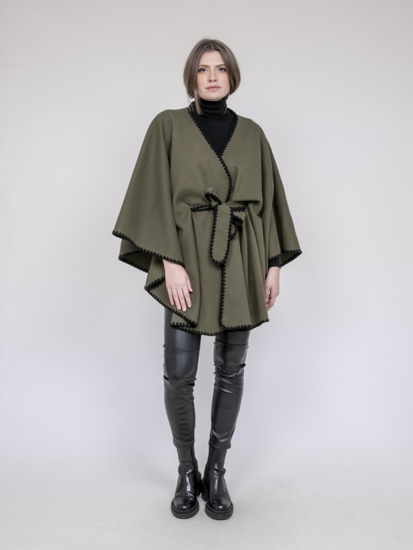 Veste cape ULILA - Kaki