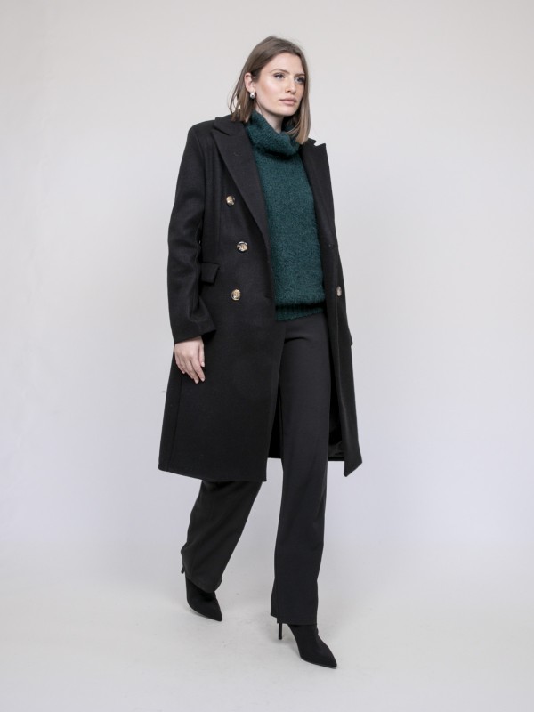Manteau long UMBRIEL - Noir