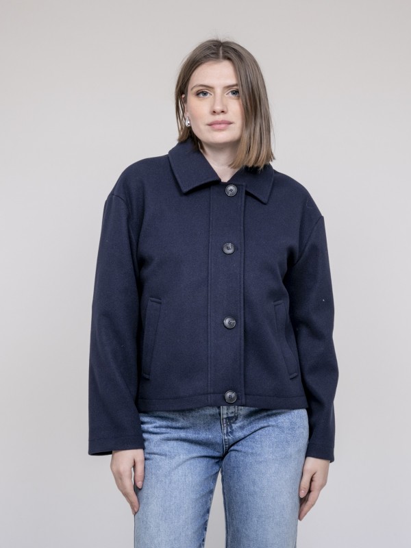 Veste courte effet laine...