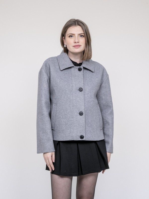 Veste courte effet laine...