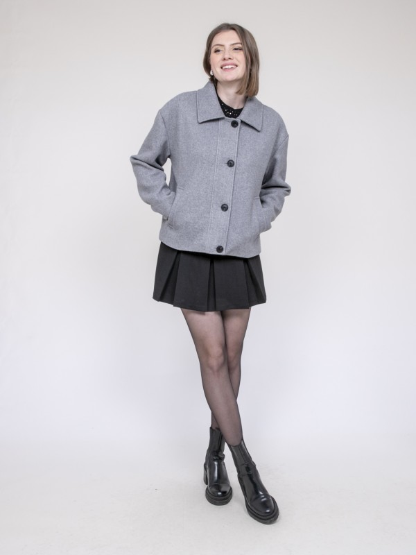 Veste courte effet laine...