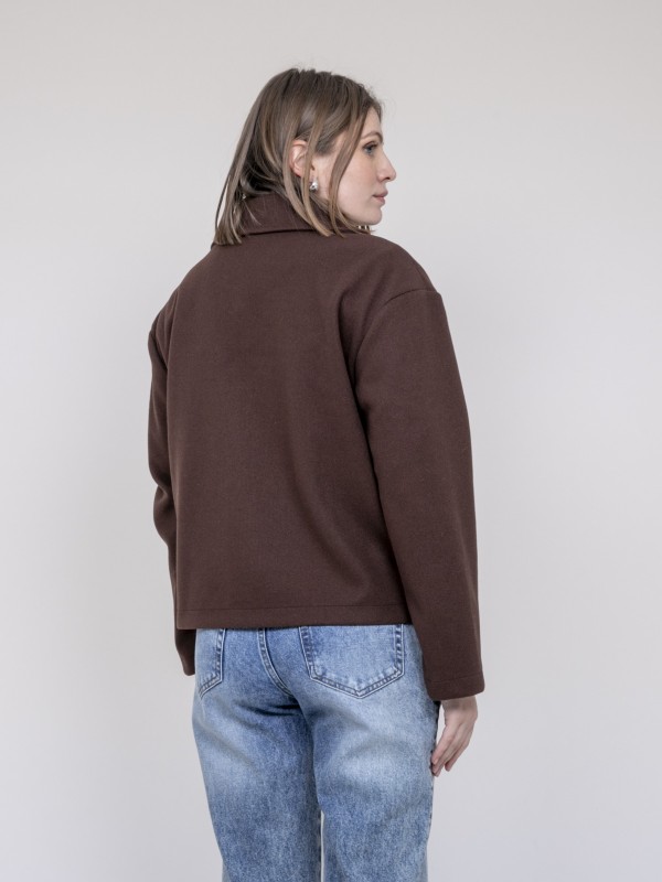 Veste courte effet laine...