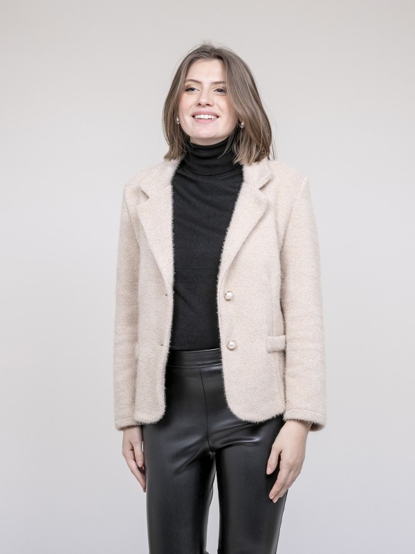 Blazer texturé URTA - Beige