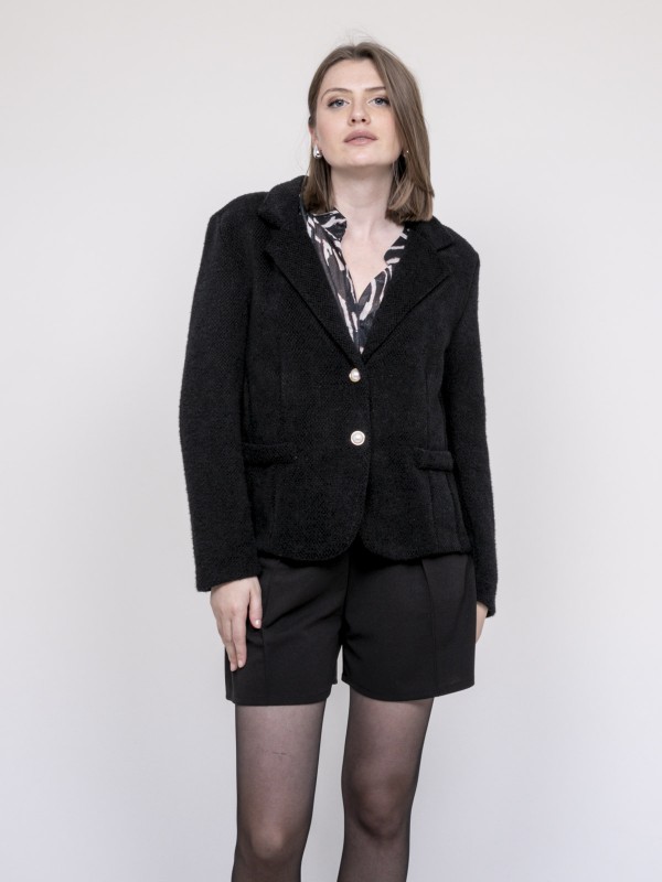 Blazer texturé URTA - Noir