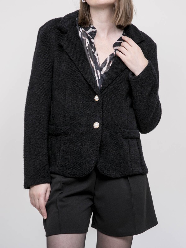 Blazer texturé URTA - Noir