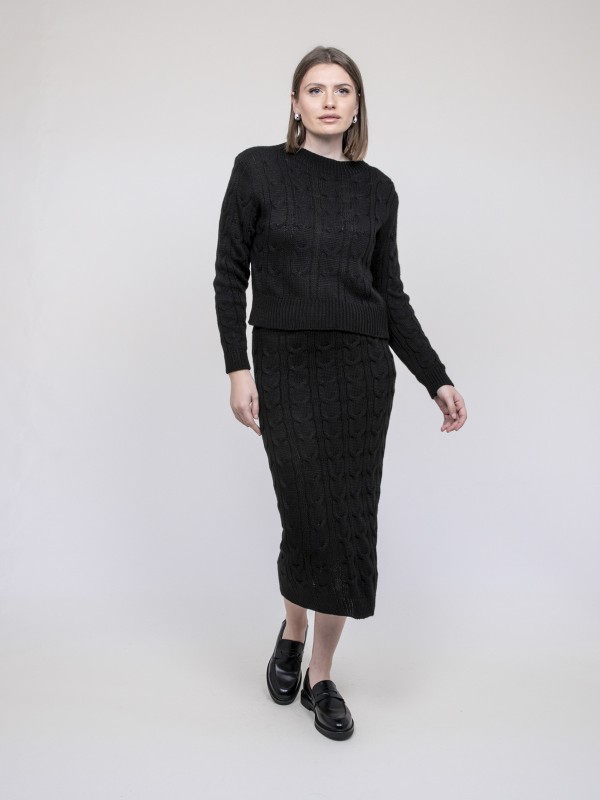 Ensemble en maille pull +...