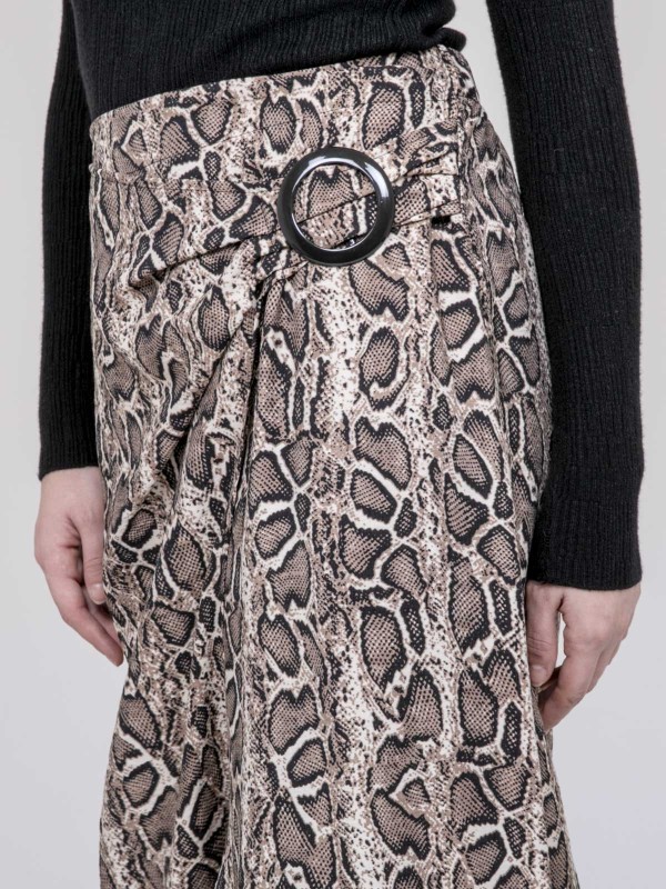 Jupe mi-longue imprimé...