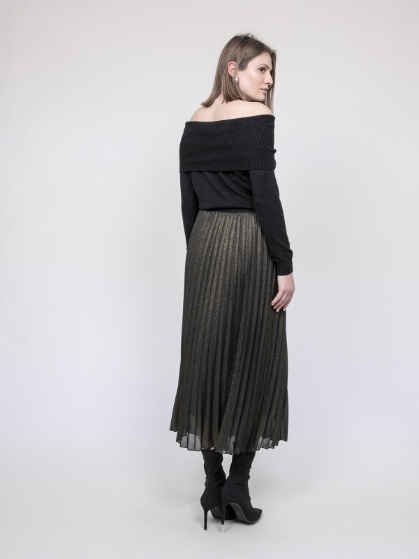 Jupe longue plissée XIAMARA...