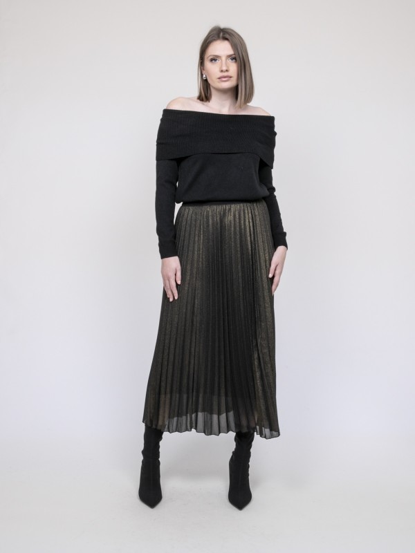 Jupe longue plissée XIAMARA...