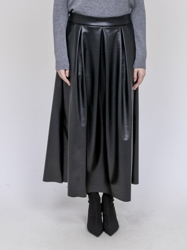 Jupe longue plissée en...