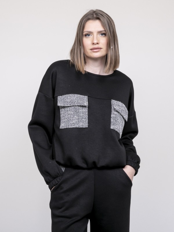 Sweat détails tweed YSEULT...