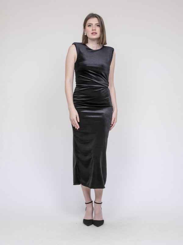 Robe longue velours ICASSIE...