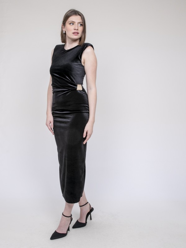 Robe longue velours ICASSIE...