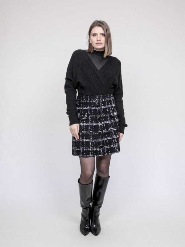 Pull cache coeur KEBIRA - Noir