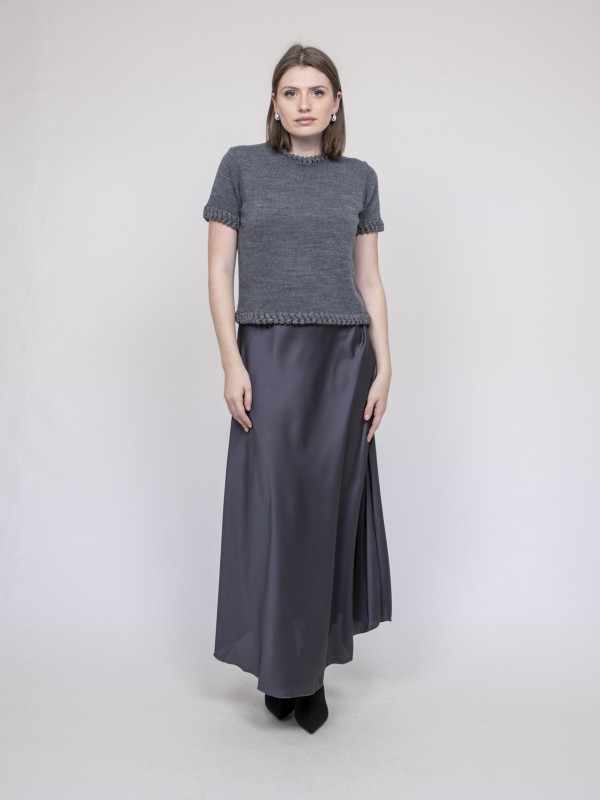 Pull details tressés...