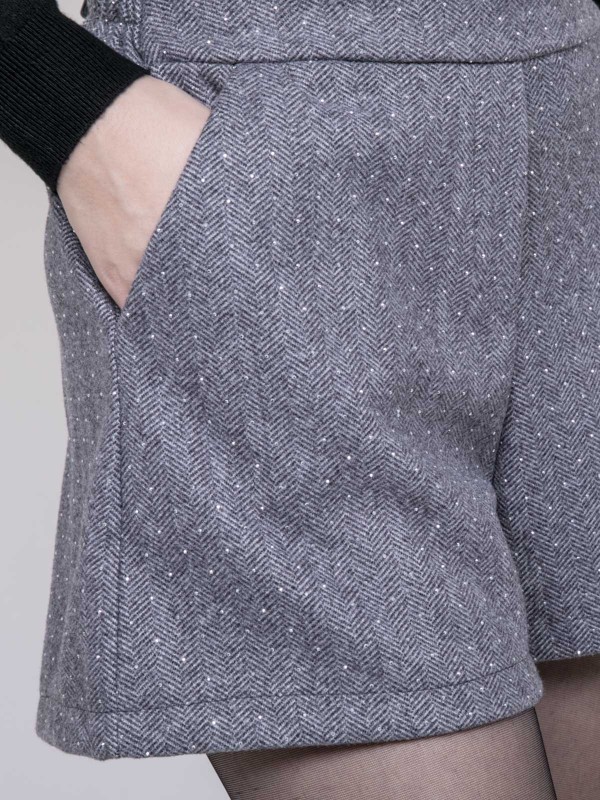 Short avec strass XAYAH - Gris