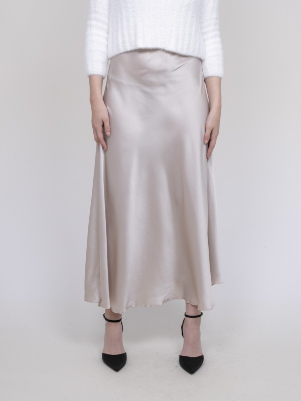 Jupe longue en satin XALPA...