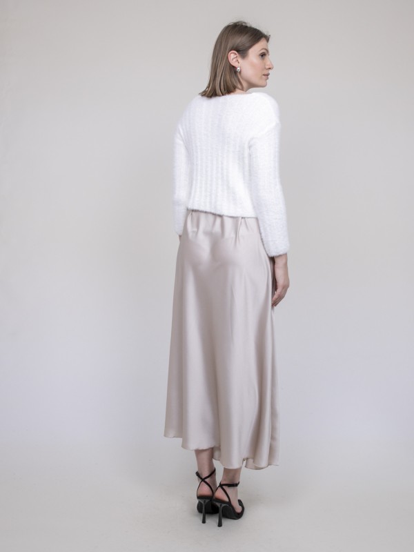 Jupe longue en satin XALPA...