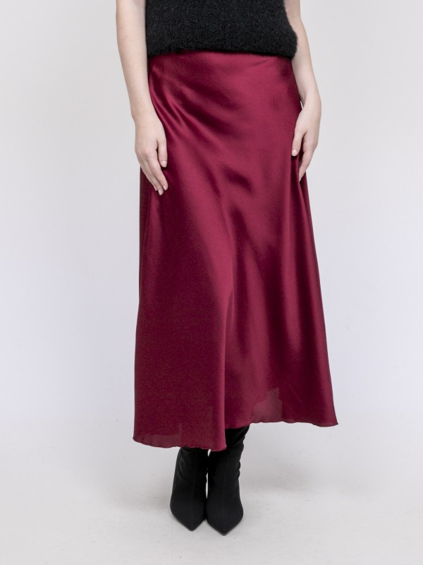 Jupe longue en satin XALPA...