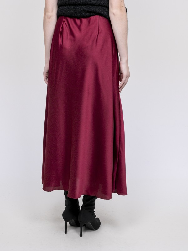 Jupe longue en satin XALPA...
