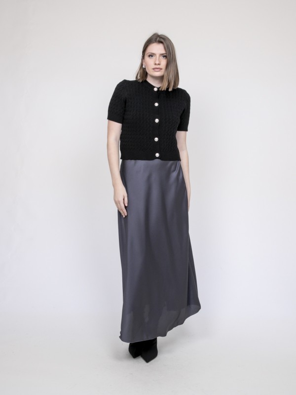 Jupe longue en satin XALPA...