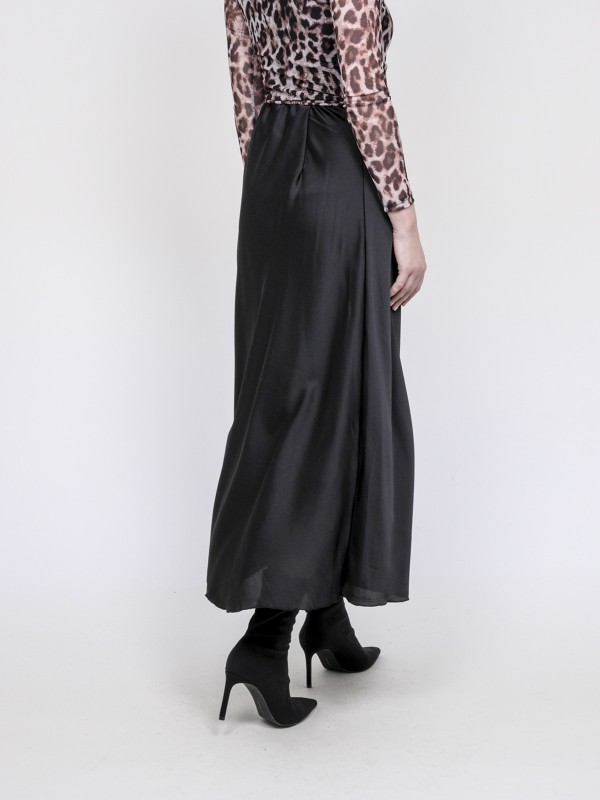 Jupe longue en satin XALPA...