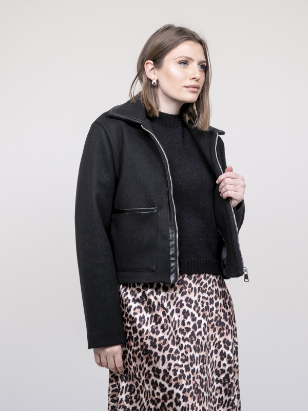 Blouson avec détails simili...