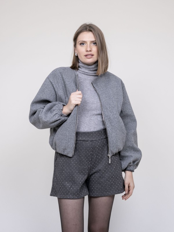 Veste bombers UBELIA - Gris