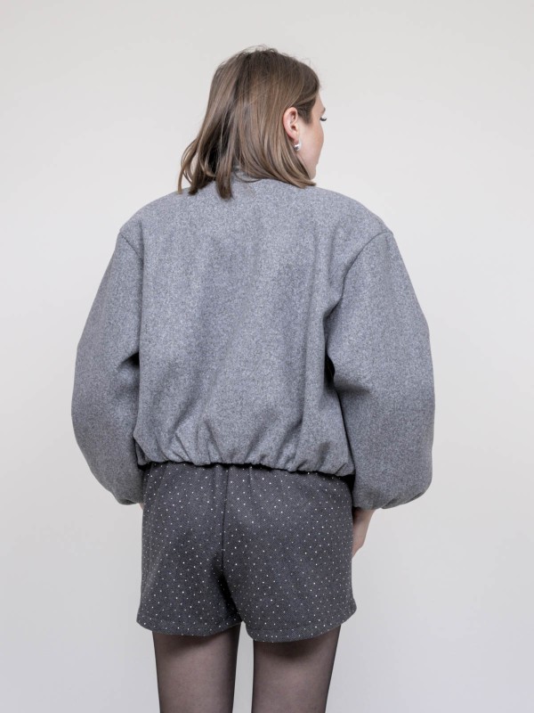 Veste bombers UBELIA - Gris