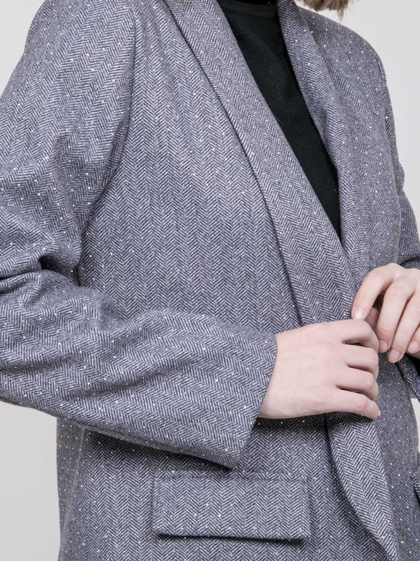 Blazer à strass ULISIA - Gris