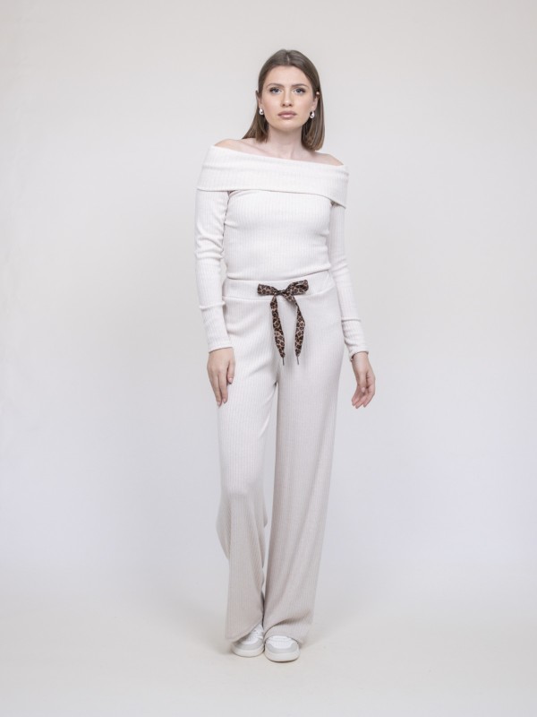 Ensemble pantalon côtelé...