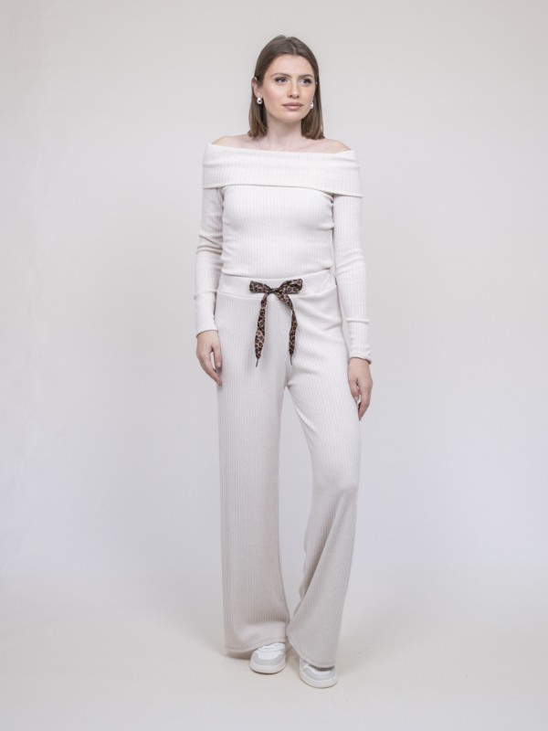 Ensemble pantalon côtelé...