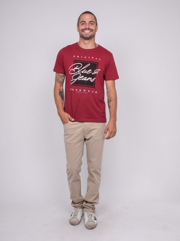 T-shirt pur coton à motif...