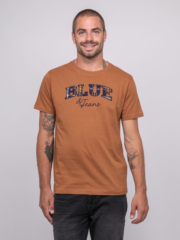 T-shirt pur coton à motif...