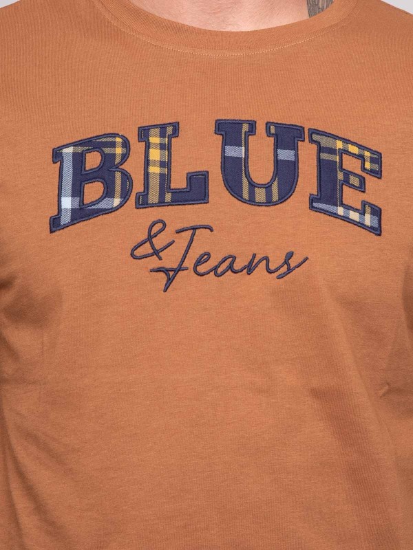 T-shirt pur coton à motif...