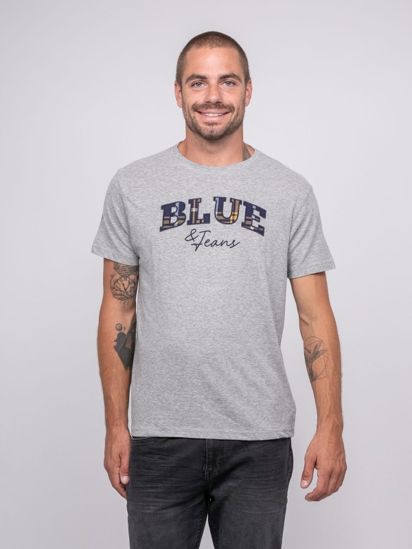 T-shirt pur coton à motif...