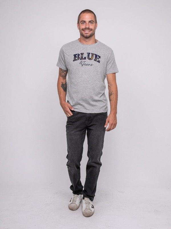 T-shirt pur coton à motif...