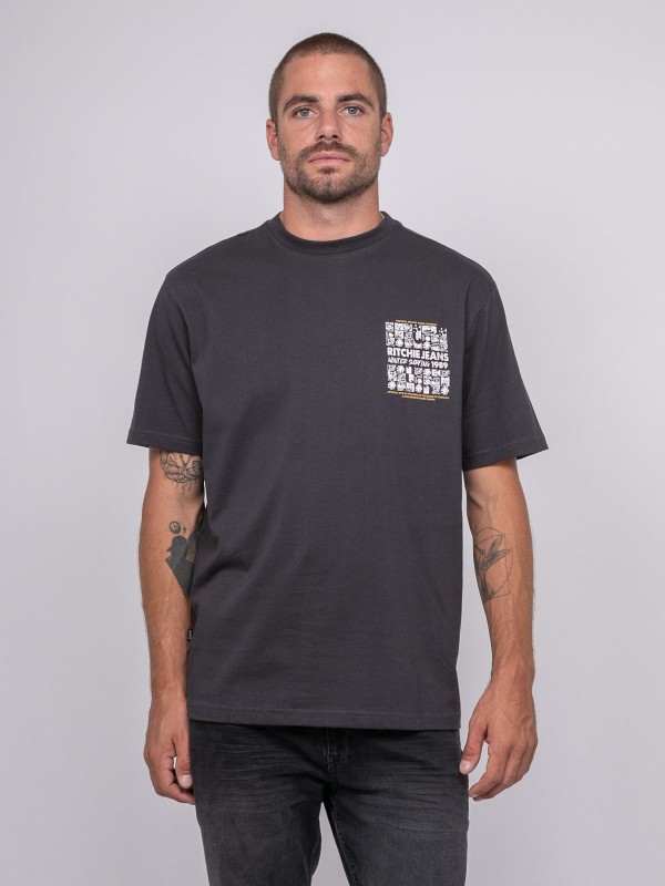 T-shirt pur coton à motif...