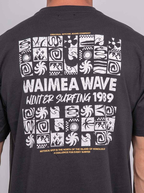 T-shirt pur coton à motif...