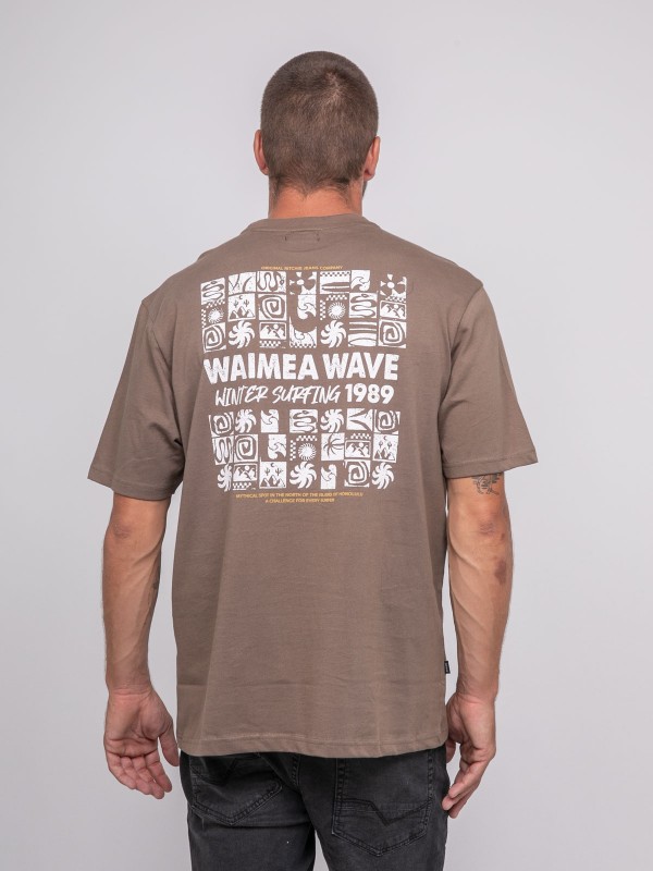 T-shirt pur coton à motif...