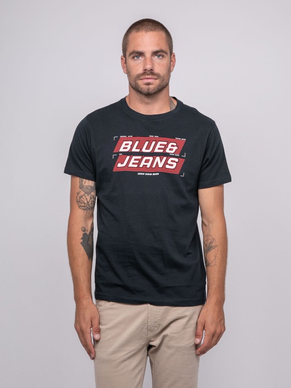 T-shirt pur coton à motif...