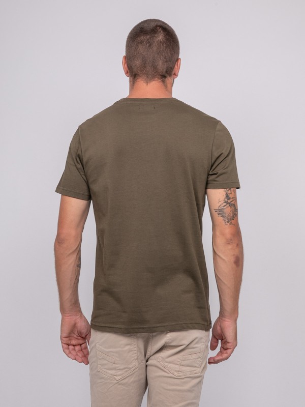 T-shirt pur coton à motif...